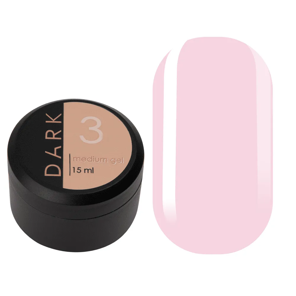 DARK Medium Gel №3, 15 мл, без пензлика
