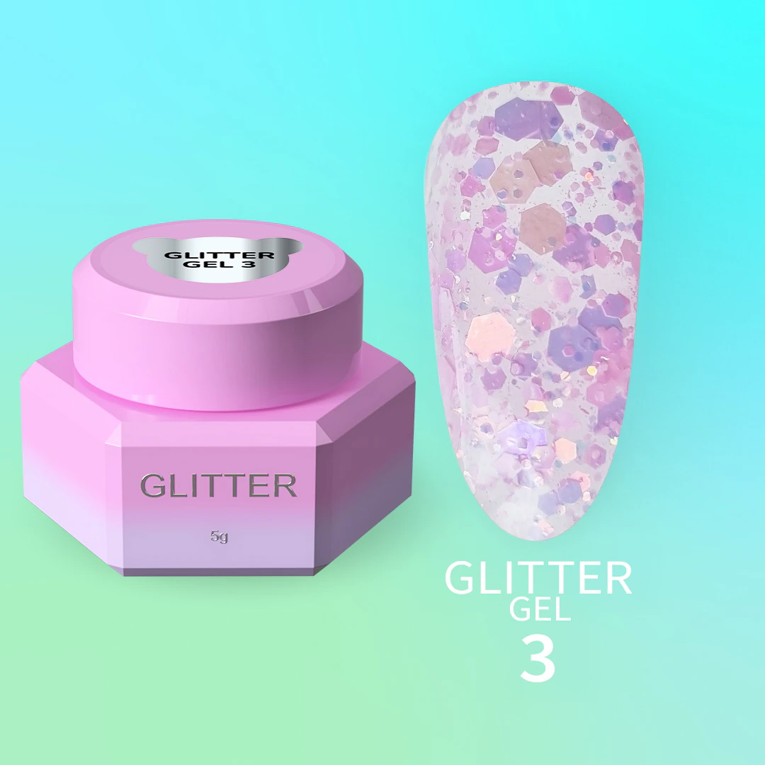 Блискітки для нігтів You Are Cute Glitter Gel №03, 5 мл