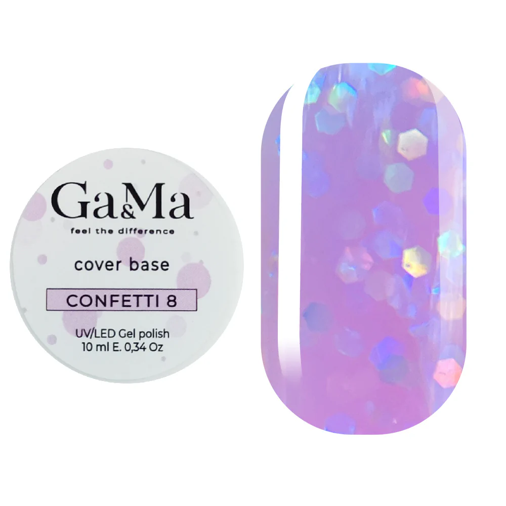 База камуфлююча GÉMELY ex GA&MA Confetti №8, 10 мл