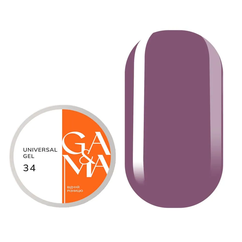 Жидкий гель GÉMELY ex GA&MA Universal gel №34, 15 мл