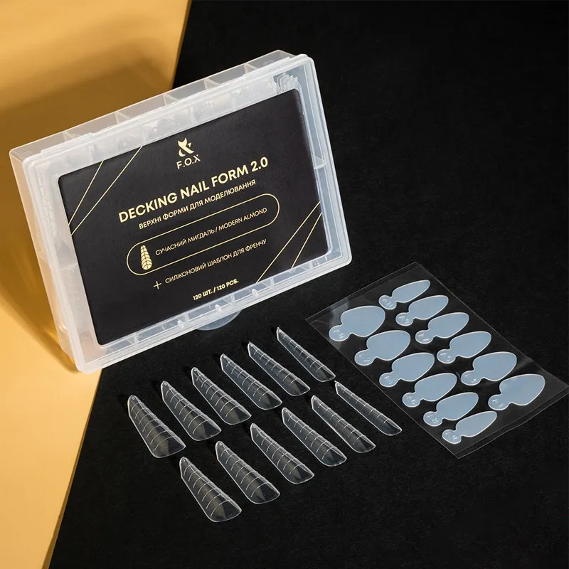Верхние формы F.O.X Decking Nail form 2.0 современный миндаль, 120 шт