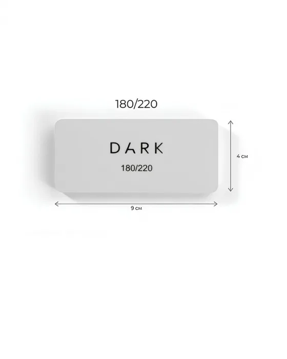 DARK Баф для нігтів - прямокутний 180/220 грит