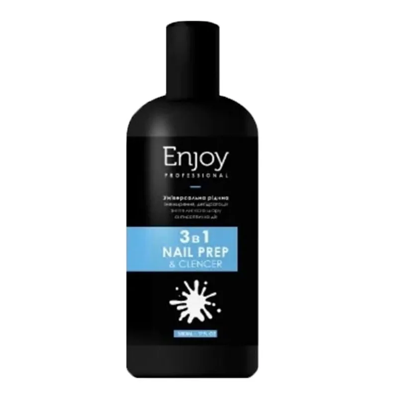 Универсальное средство Enjoy Professional 3в1 Nail Prep & Cleanser, 500 мл