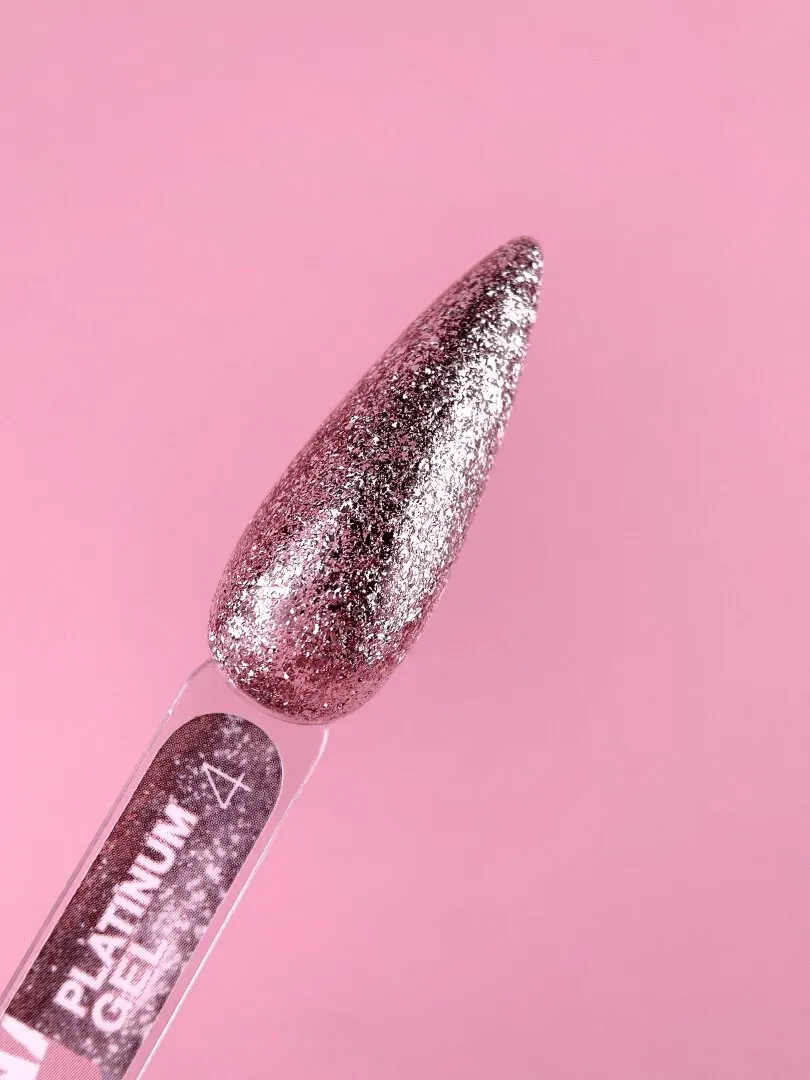 Блискітки для нігтів LUNA Platinum Gel №4, 5 мл