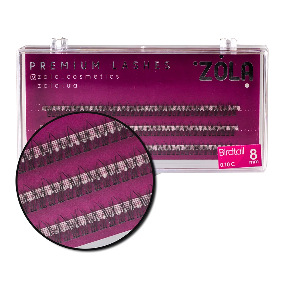 Ресницы-пучки ZOLA Birdtail (8mm)