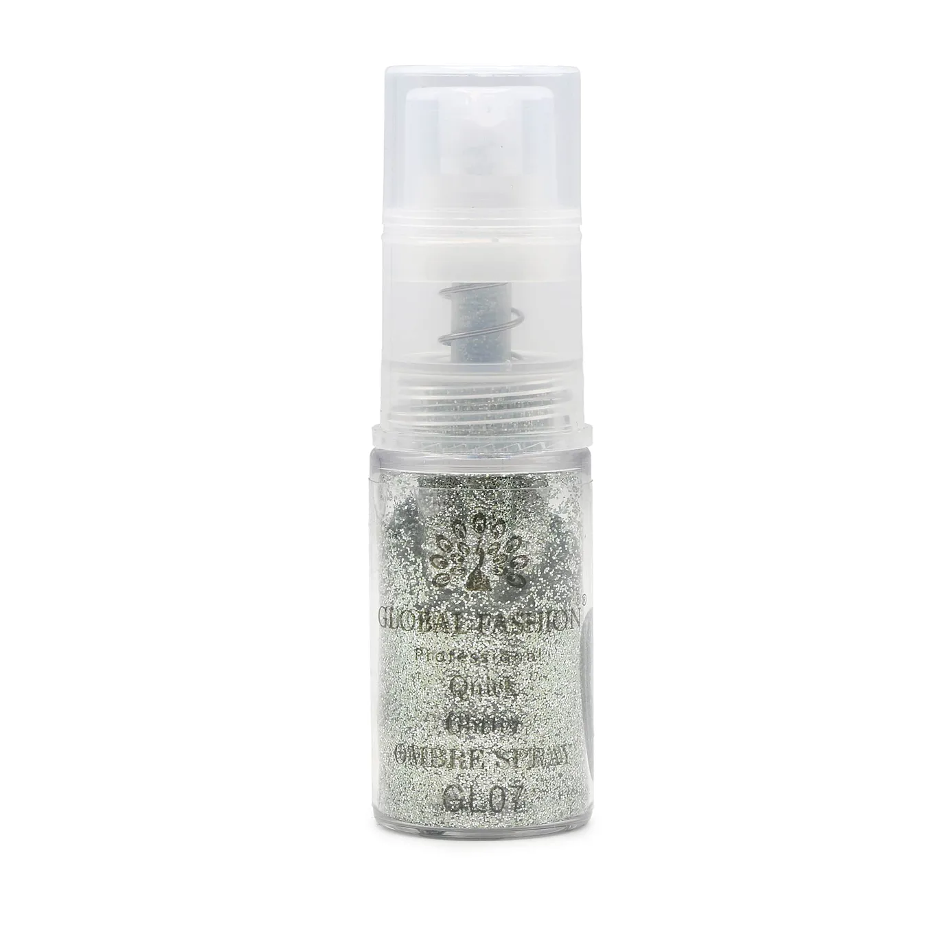 Сухий спрей для градієнта Global Fashion Ombre Spray GLITTER, №7, зелений, 10 г (GL)