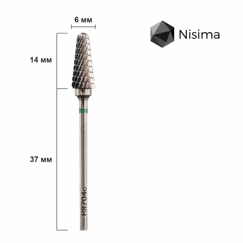 Насадка NISIMA зелена твердосплав HR_704cK