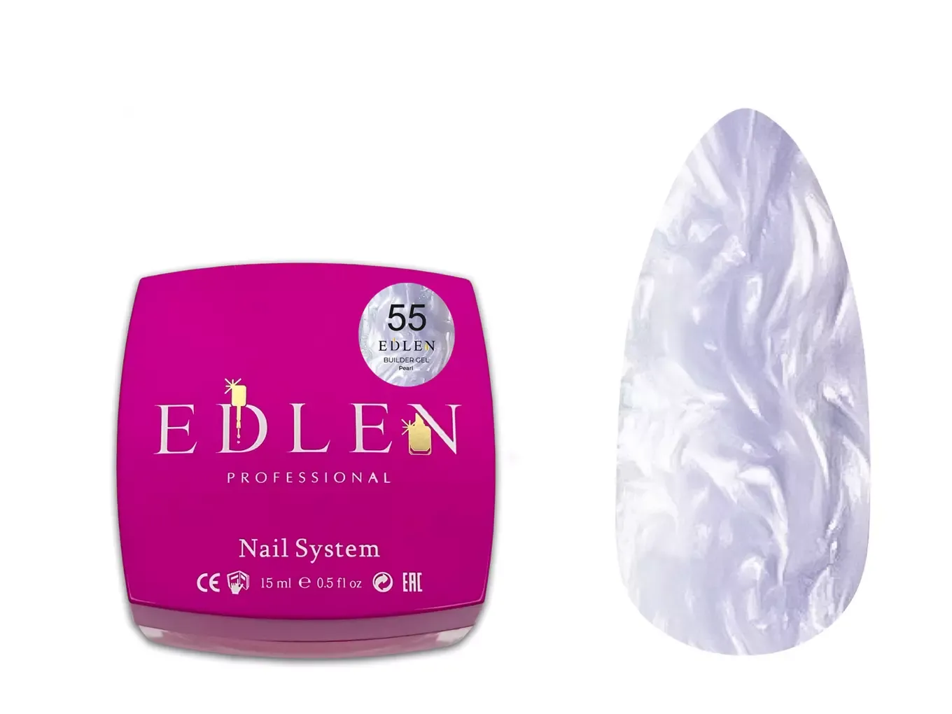 Edlen Builder Gel Pearl №55, 30 мл
