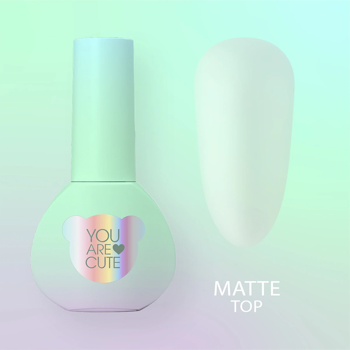 Матовий топ для гель-лаку без липкого шару You Are Cute Top Matte, 5 мл