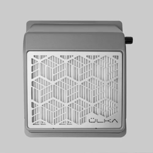 Переносная вытяжка для маникюра и педикюра с фильтром Ulka Tiny, серая