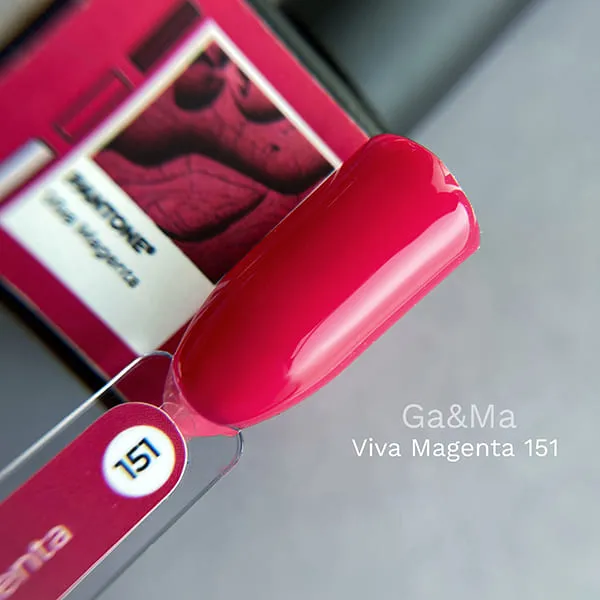 Гель-лак GÉMELY ex GA&MA №151 Viva Magenta, 10 мл