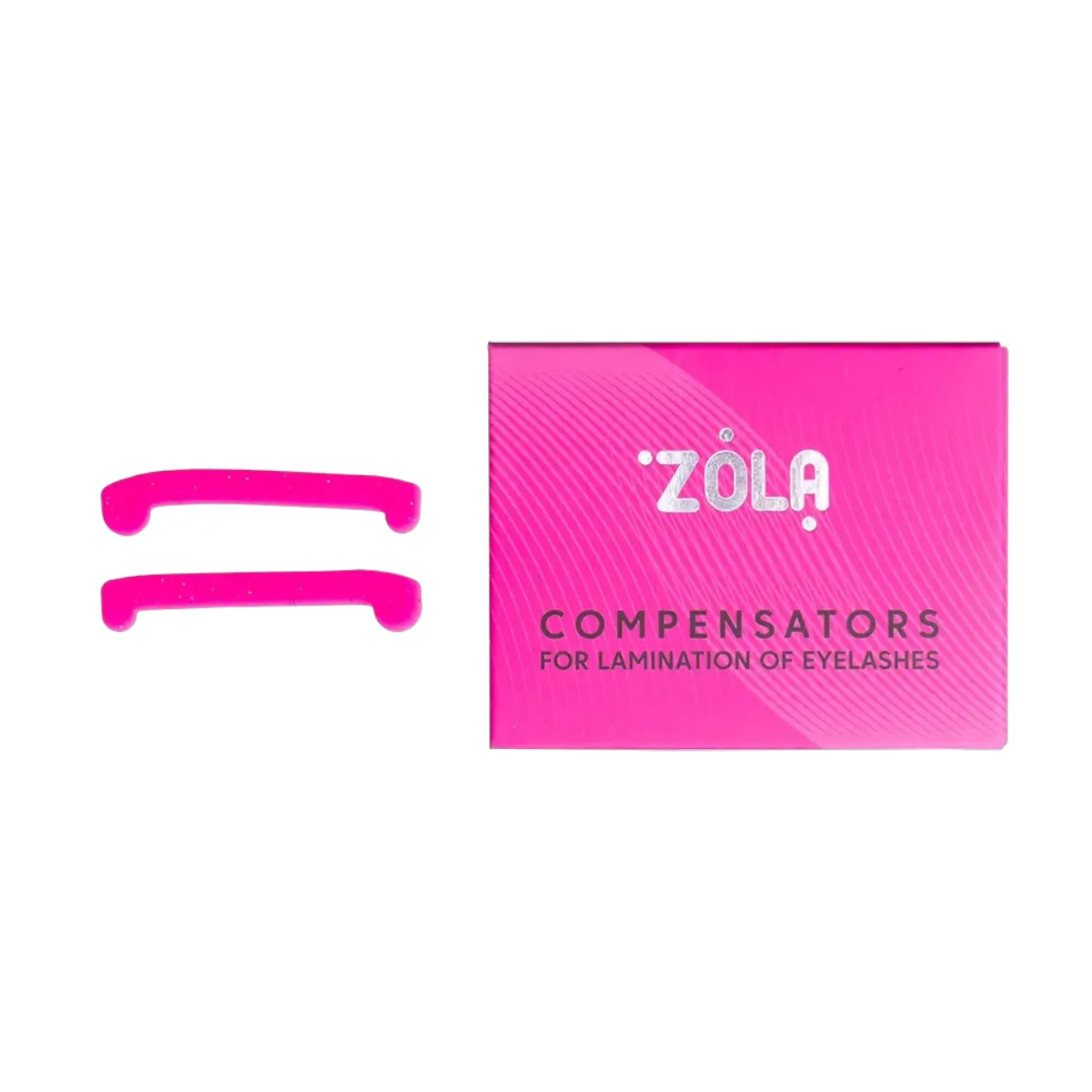 Компенсатори ZOLA для ламінування вій, рожеві, 1 пара
