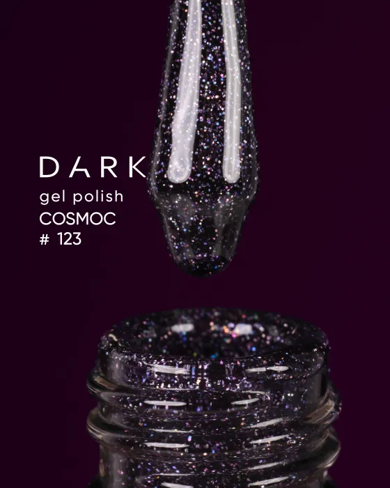 Гель-лак Dark gel polish №123 (Cosmos), 6 мл