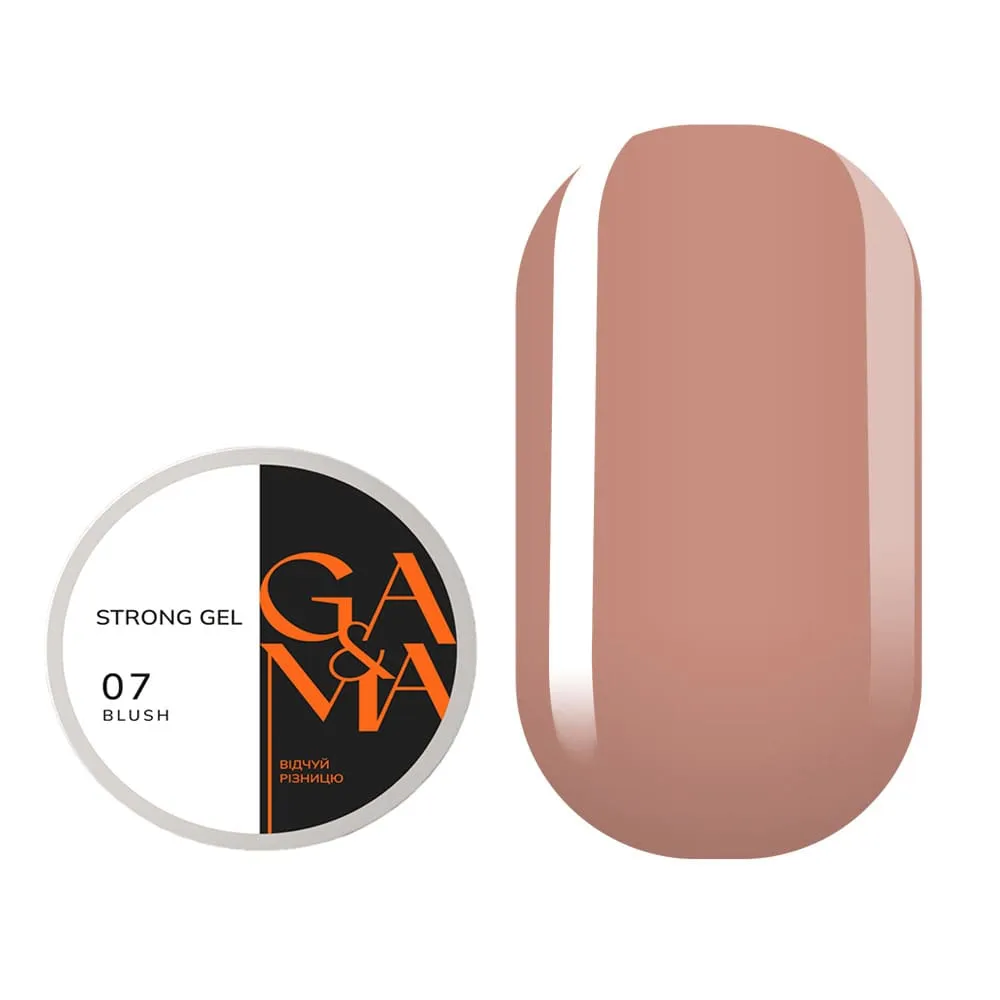 Гель GÉMELY ex GA&MA Strong gel №7 Blush, 30 мл