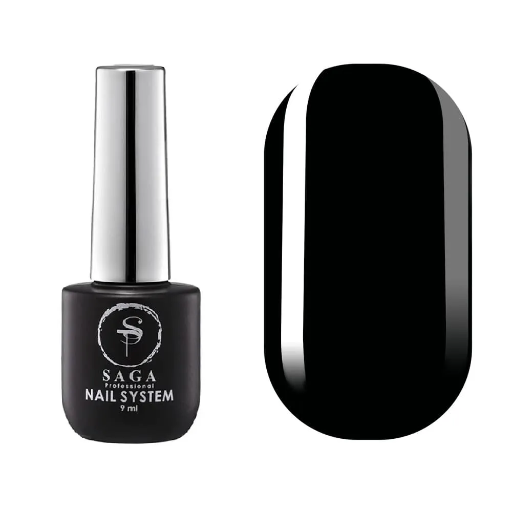 Топ Saga Professional Black без липкого слоя, 9 мл