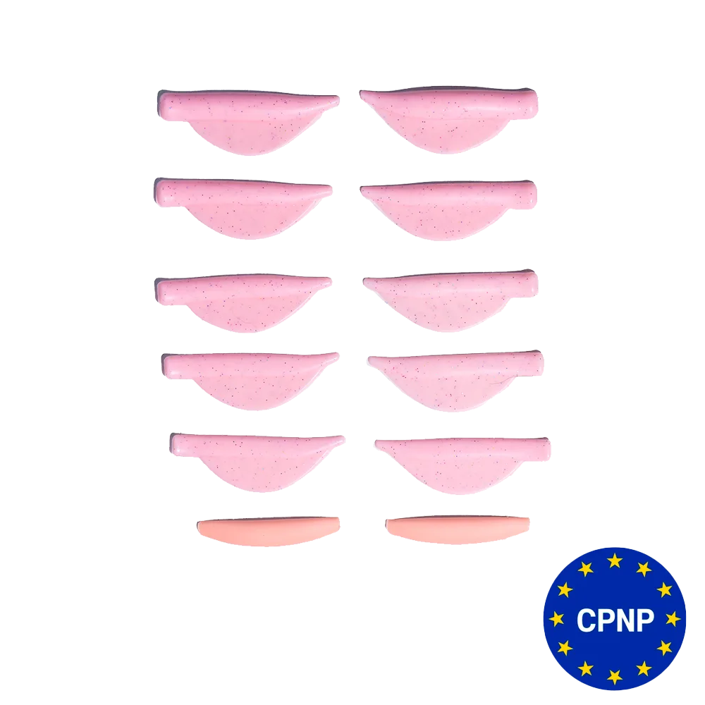 Валики для ламинирования ZOLA, Pinky Shine Pads (XS, S, M, L, XL)