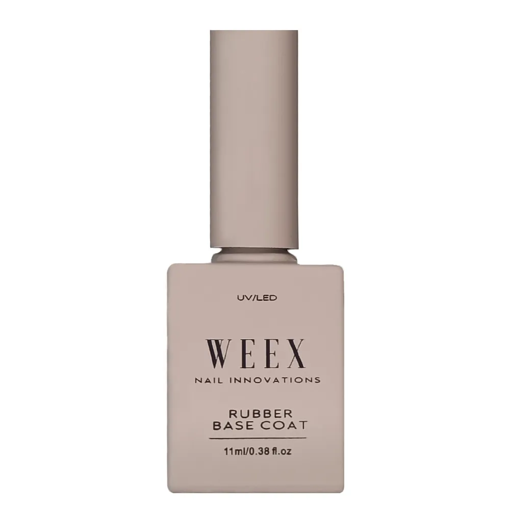 WEEX Rubber Base Coat (прозора) - каучукова база для гель-лаку, 11 мл