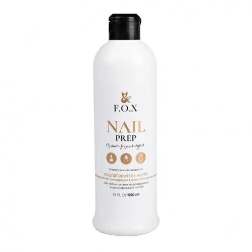 Обезжириватель для ногтей F.O.X Nail Prep, 500 мл