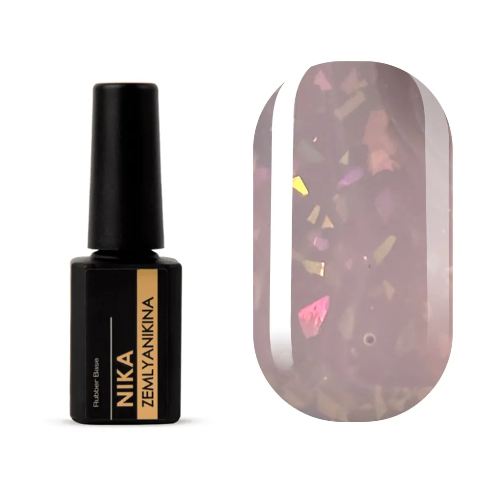 Каучукова база Nika Zemlyanikina Rubber base Diamond Peach, 15 мл