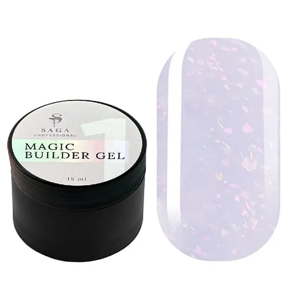 Гель SAGA Professional Builder Gel Magic 1, 15 мл