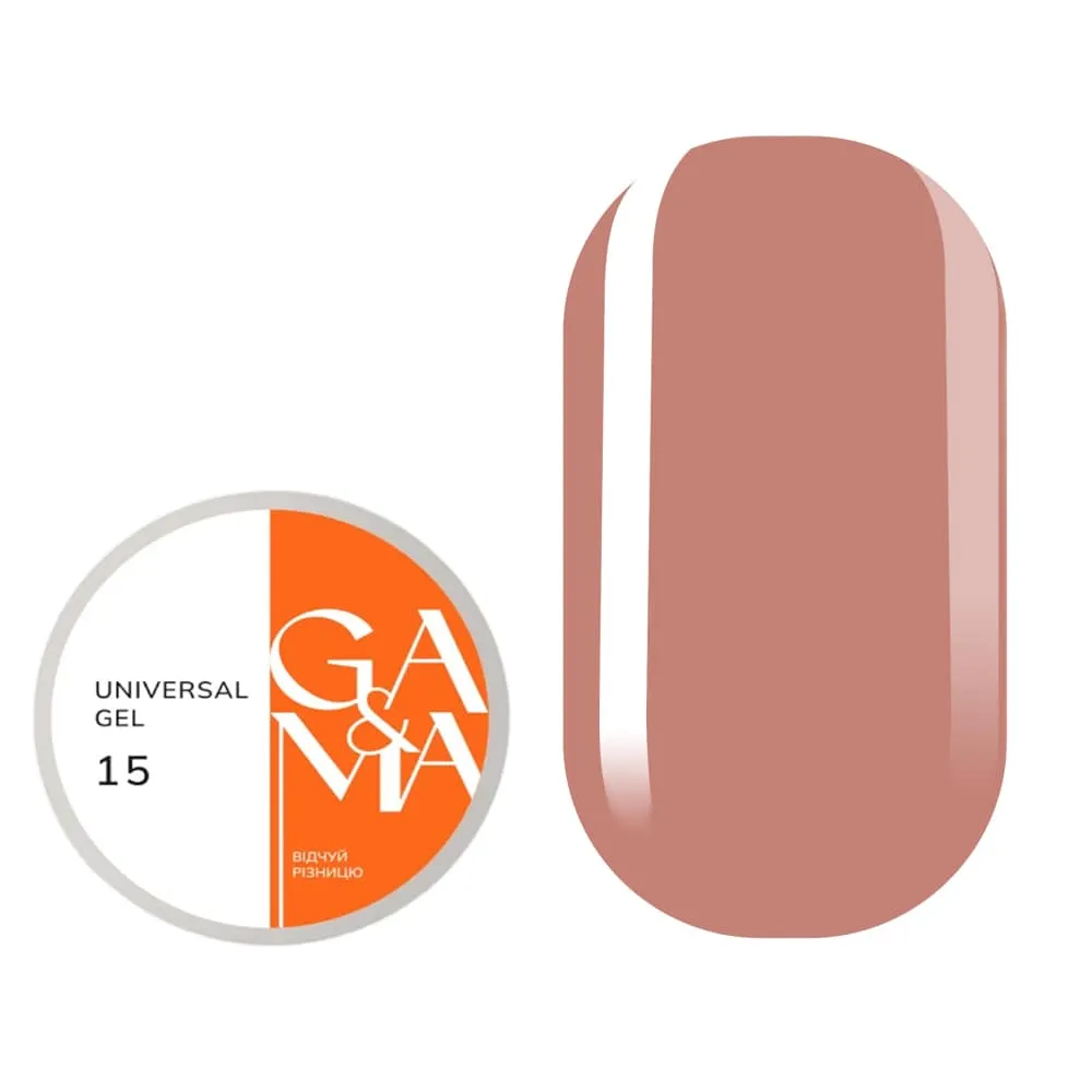 Жидкий гель GÉMELY ex GA&MA Universal gel №15, 30 мл