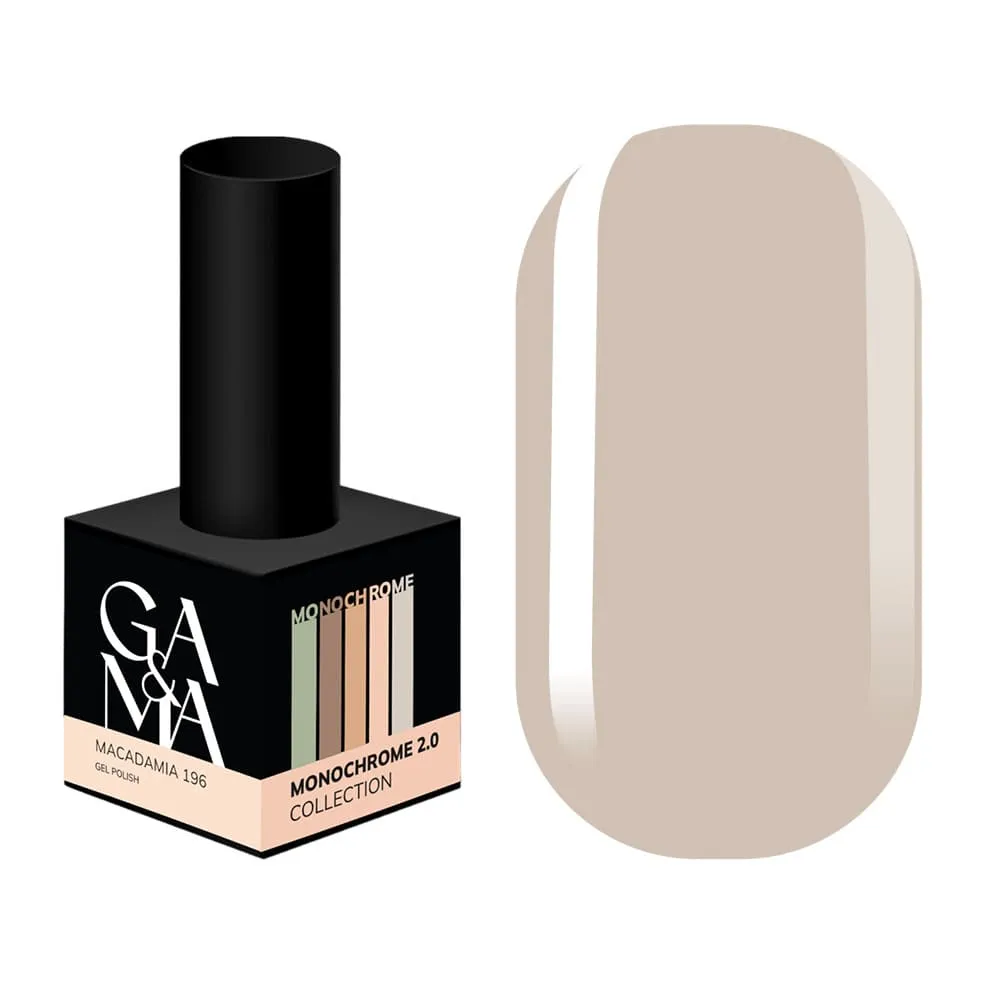 Гель-лак GÉMELY ex GA&MA Monochrome collection 196 Macadamia, 10 мл