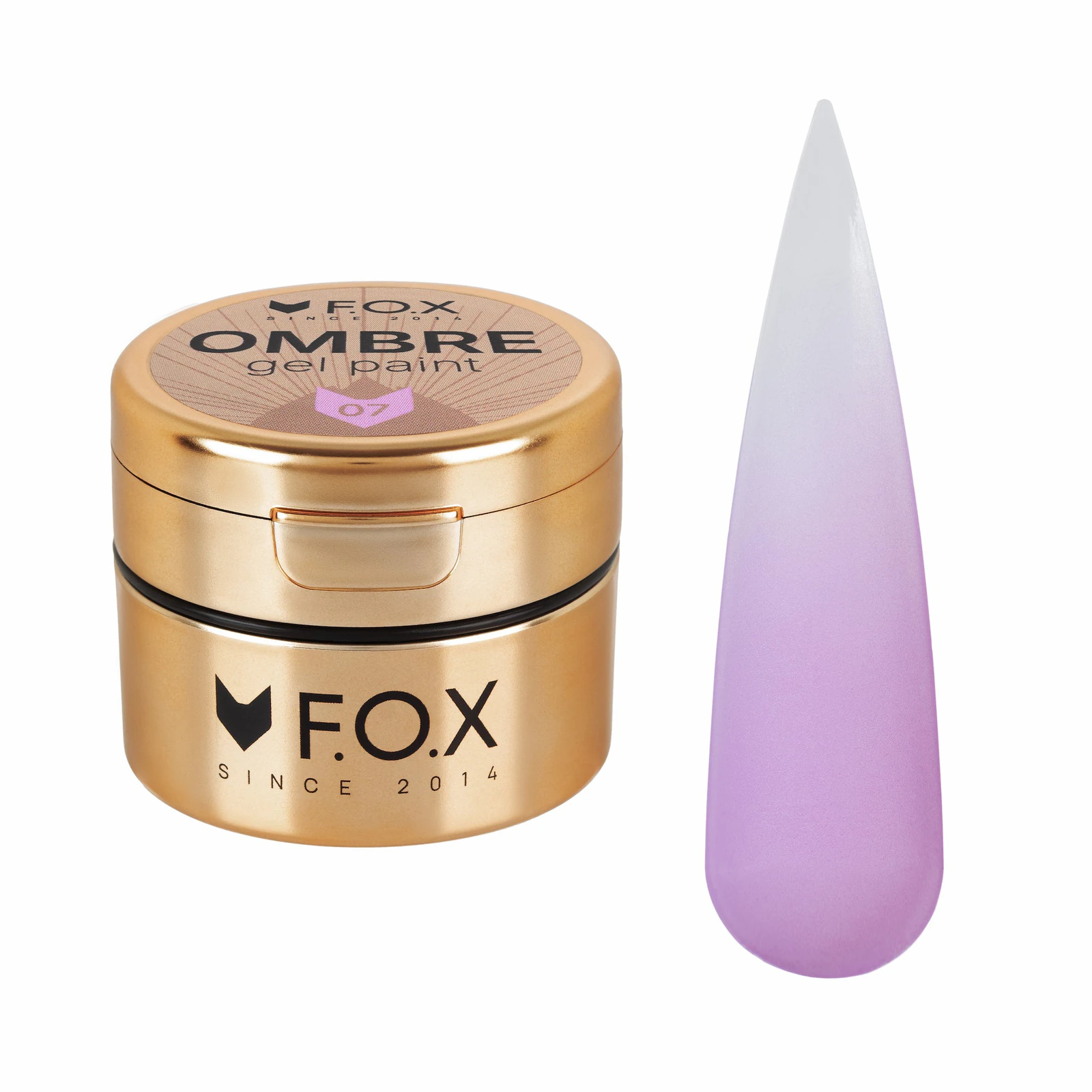 Гель-фарба для омбре F.O.X Ombre Gel Paint №007, 5 мл