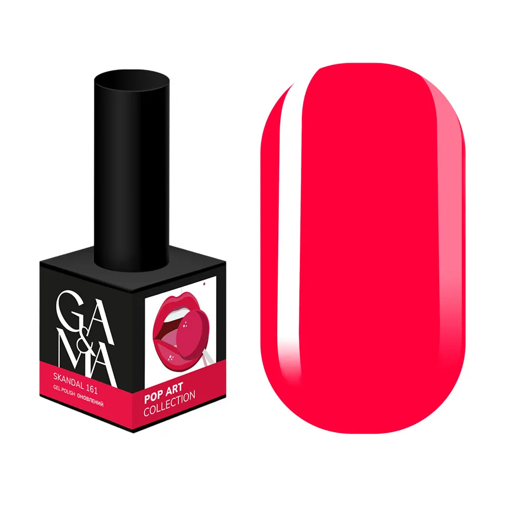 Гель-лак GÉMELY ex GA&MA №161, Pop-art collection, Skandal, 10 мл