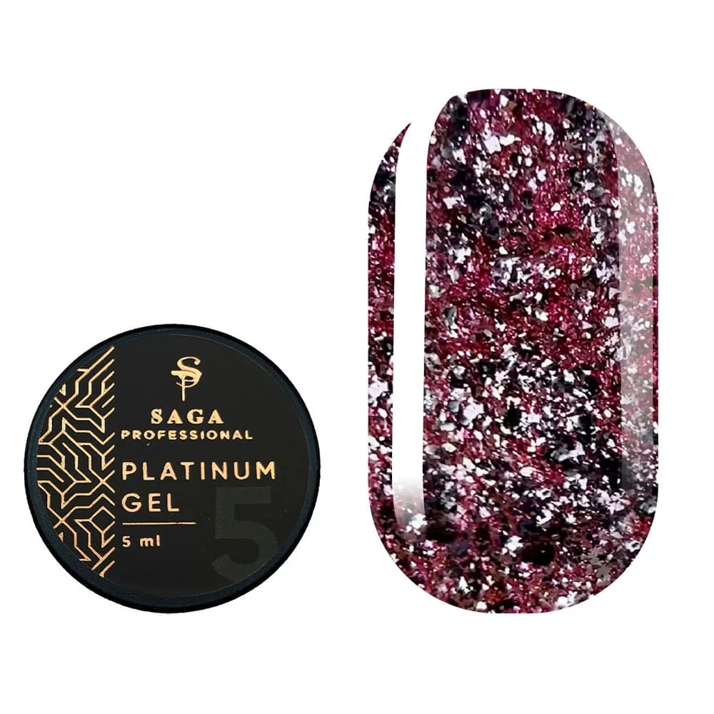 Гель для дизайну Saga Professional Platinum Paint 05, 5 мл
