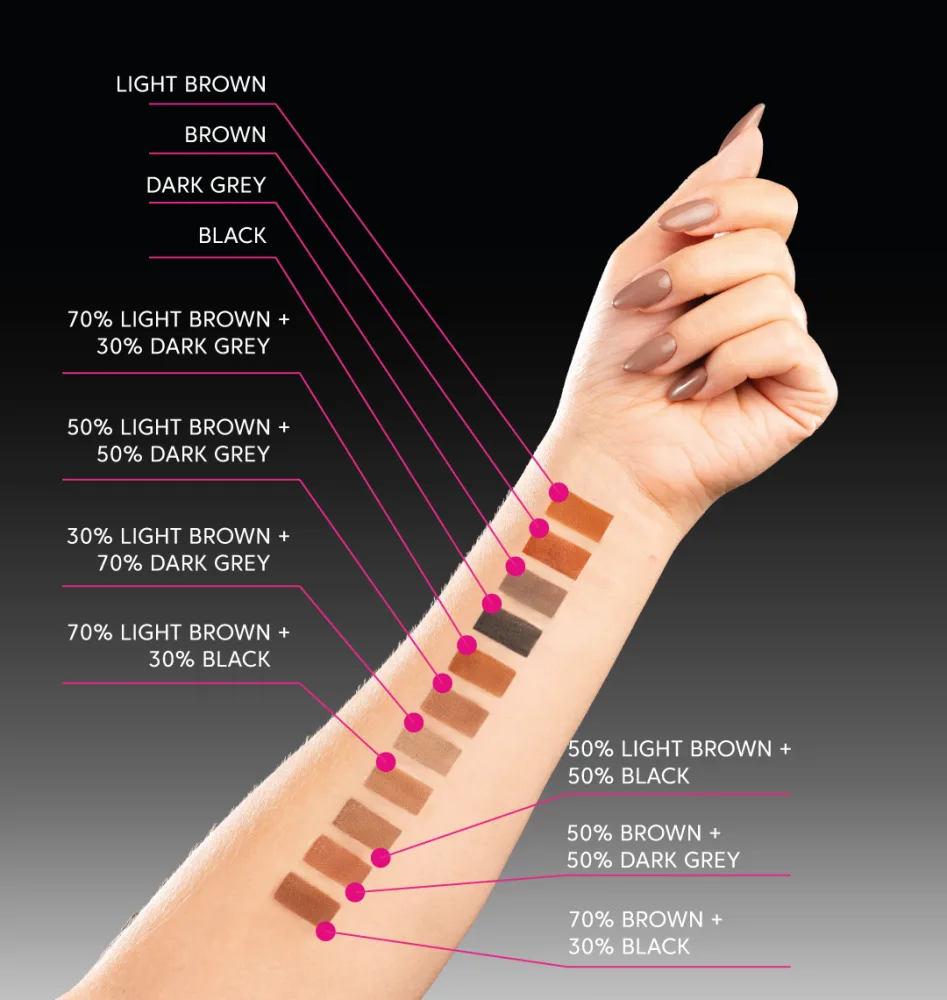ZOLA Фарба для брів та вій TATTOO TINT Dark Grey